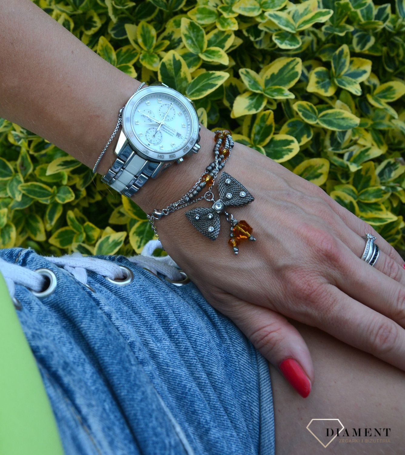 Bransoletka srebrna damska kokardka  ✓Oksydowane bransoletki ✓ Srebrne bransoletki w sklepie zegarki-diament.pl✓ Autoryzowany sklep✓ Kurier Gratis 24h✓ Gwarancja najniższej ceny.jpg